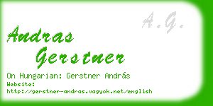 andras gerstner business card