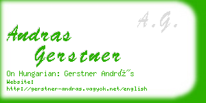 andras gerstner business card